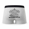 Caleçon Maitre - Nageur Sauveteur Ministère de la Magie - Humour Boxer Gris Idée Cadeau