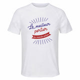 Maillot de Sport Homme Portier Meilleur Monde - T-Shirt Respirant Polyester Manches Courtes - Cadeau Sportif Anniversaire Noël Fête des Pères