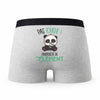 Caleçon Clement Pas Touche Panda - Humour Boxer Gris Idée Cadeau