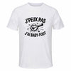Maillot de Sport Homme Baby-Foot J'peux Pas - T-Shirt Respirant Polyester Manches Courtes - Cadeau Sportif Anniversaire Noël Fête des Pères