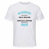 Maillot de Sport Homme pour Un Urgentiste Formidable Blanc - T-Shirt Respirant Polyester Manches Courtes - Cadeau Sportif Anniversaire Noël Fête des Pères