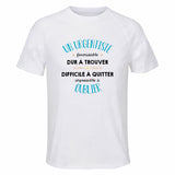 Maillot de Sport Homme pour Un Urgentiste Formidable Blanc - T-Shirt Respirant Polyester Manches Courtes - Cadeau Sportif Anniversaire Noël Fête des Pères