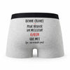 Caleçon Gabin ça n'existe Pas Homme - Humour Boxer Gris Idée Cadeau