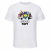 Maillot de Sport Homme Super Papy - T-Shirt Respirant Polyester Manches Courtes - Cadeau Sportif Anniversaire Noël Fête des Pères