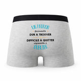 Caleçon Un Patron Impossible à Oublier - Humour Boxer Gris Idée Cadeau