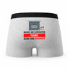 Caleçon Patienter Isaac gère Une Urgence - Humour Boxer Gris Idée Cadeau