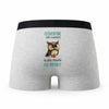 Caleçon Clementine la Plus Chouette - Humour Boxer Gris Idée Cadeau