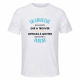 Maillot de Sport Homme pour Un Garagiste Formidable Blanc - T-Shirt Respirant Polyester Manches Courtes - Cadeau Sportif Anniversaire Noël Fête des Pères