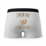 Caleçon Etoiles Astrologie - Humour Boxer Gris Idée Cadeau Passion