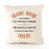 Housse de Coussin Premium Un Marc-Antoine Aussi génial - Coton Canvas Fairtrade Beige Idée Cadeau Décoration Canapé