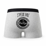 Caleçon Rallye - Humour Boxer Gris Idée Cadeau Passion
