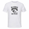 Maillot de Sport Homme Peche Octogenaire - T-Shirt Respirant Polyester Manches Courtes - Cadeau Sportif Anniversaire Noël Fête des Pères