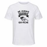Maillot de Sport Homme Peche Octogenaire - T-Shirt Respirant Polyester Manches Courtes - Cadeau Sportif Anniversaire Noël Fête des Pères