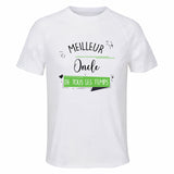 Maillot de Sport Homme Meilleur Oncle De Tous Les Temps - T-Shirt Respirant Polyester Manches Courtes - Cadeau Sportif Anniversaire Noël Fête des Pères