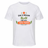Maillot de Sport Homme Meilleur Eloi Super Pouvoir Cadeau Anniversaire Noël Fête des Pères T-Shirt Respirant Polyester