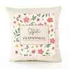 Housse de Coussin Femme Styliste exceptionnelle Motif Floral déco Salon canapé Chambre Cadeau Femme Anniversaire noël Coussin décoratif Motif Floral