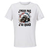 Maillot de Sport Femme Quad J'peux Pas - T-Shirt Respirant Polyester Manches Courtes - Cadeau Sportive Anniversaire Noël Fête des Mères