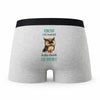 Caleçon Vincent Le Plus Chouette - Humour Boxer Gris Idée Cadeau