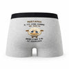 Caleçon Mustapha Agneau - Humour Boxer Gris Idée Cadeau