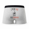Caleçon Chomage - Humour Boxer Gris Idée Cadeau Passion