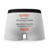 Caleçon Un Hubert Aussi Génial - Humour Boxer Gris Idée Cadeau