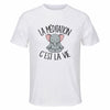 Maillot de Sport Homme Meditation Elephant C'est La Vie - T-Shirt Respirant Polyester Manches Courtes - Cadeau Sportif Anniversaire Noël Fête des Pères