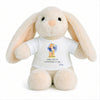 Peluche Lapin Bébé Doudou Message Maman Lune Prénom Elio Cadeau Naissance Nouveau-Né Baby Shower