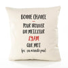 Housse de Coussin Premium Lyam ça n'existe Pas Homme - Coton Canvas Fairtrade Beige Idée Cadeau Décoration Canapé
