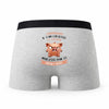 Caleçon Lenseignant Caractère de Cochon - Humour Boxer Gris Idée Cadeau