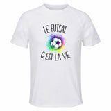 Maillot de Sport Homme Futsal C'est La Vie - T-Shirt Respirant Polyester Manches Courtes - Cadeau Sportif Anniversaire Noël Fête des Pères