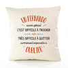 Housse de Coussin Premium Un Fernando Aussi génial - Coton Canvas Fairtrade Beige Idée Cadeau Décoration Canapé