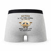 Caleçon Nathan Agneau - Humour Boxer Gris Idée Cadeau