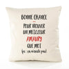 Housse de Coussin Premium Amaury ça n'existe Pas Homme - Coton Canvas Fairtrade Beige Idée Cadeau Décoration Canapé