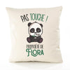 Housse de Coussin Premium Flora Pas Touche Panda - Coton Canvas Fairtrade Beige Idée Cadeau Décoration Canapé 40x40