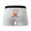 Caleçon Lagriculteur Caractère de Cochon - Humour Boxer Gris Idée Cadeau