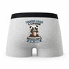 Caleçon Francois-Xavier Panda Grain - Humour Boxer Gris Idée Cadeau