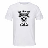 Maillot de Sport Homme Bateau Sexagenaire - T-Shirt Respirant Polyester Manches Courtes - Cadeau Sportif Anniversaire Noël Fête des Pères