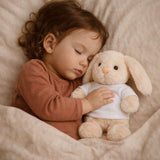 Peluche Lapin Bébé Doudou Message Maman Lune Prénom Ezio Cadeau Naissance Nouveau-Né Baby Shower