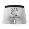 Caleçon Balle Au Tambourin - Humour Boxer Gris Idée Cadeau Passion