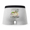 Caleçon Fromage - Humour Boxer Gris Idée Cadeau Passion