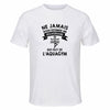 Maillot de Sport Homme Aquagym Sexagenaire - T-Shirt Respirant Polyester Manches Courtes - Cadeau Sportif Anniversaire Noël Fête des Pères
