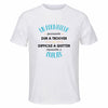Maillot de Sport Homme pour Un Formateur Formidable Blanc - T-Shirt Respirant Polyester Manches Courtes - Cadeau Sportif Anniversaire Noël Fête des Pères