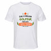 Maillot de Sport Homme Meilleur Golfeur Super Pouvoir Cadeau Anniversaire Noël Fête des Pères T-Shirt Respirant Polyester