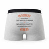 Caleçon Un Wilfried Aussi Génial - Humour Boxer Gris Idée Cadeau
