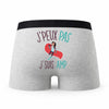 Caleçon Amp - Humour Boxer Gris Idée Cadeau Passion