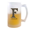Verre à Bière François Lettre Viking | Chope de Bière Pinte | Idée Cadeau Prénom Motard Jeux de Rôle Vidéo Anniversaire Papa Collègue Départ Retraite Noël