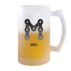 Verre à Bière Malo Lettre Chaine | Chope de Bière Pinte | Idée Cadeau Prénom Motard Biker Mob Anniversaire Papa Collègue Départ Retraite Noël