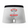 Caleçon Beau-Papa Aide Soignant - Humour Boxer Gris Idée Cadeau Fête des Pères