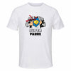 Maillot de Sport Homme Super Padre - T-Shirt Respirant Polyester Manches Courtes - Cadeau Sportif Anniversaire Noël Fête des Pères