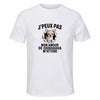 Maillot de Sport Homme Chihuahua J'peux Pas - T-Shirt Respirant Polyester Manches Courtes - Cadeau Sportif Anniversaire Noël Fête des Pères